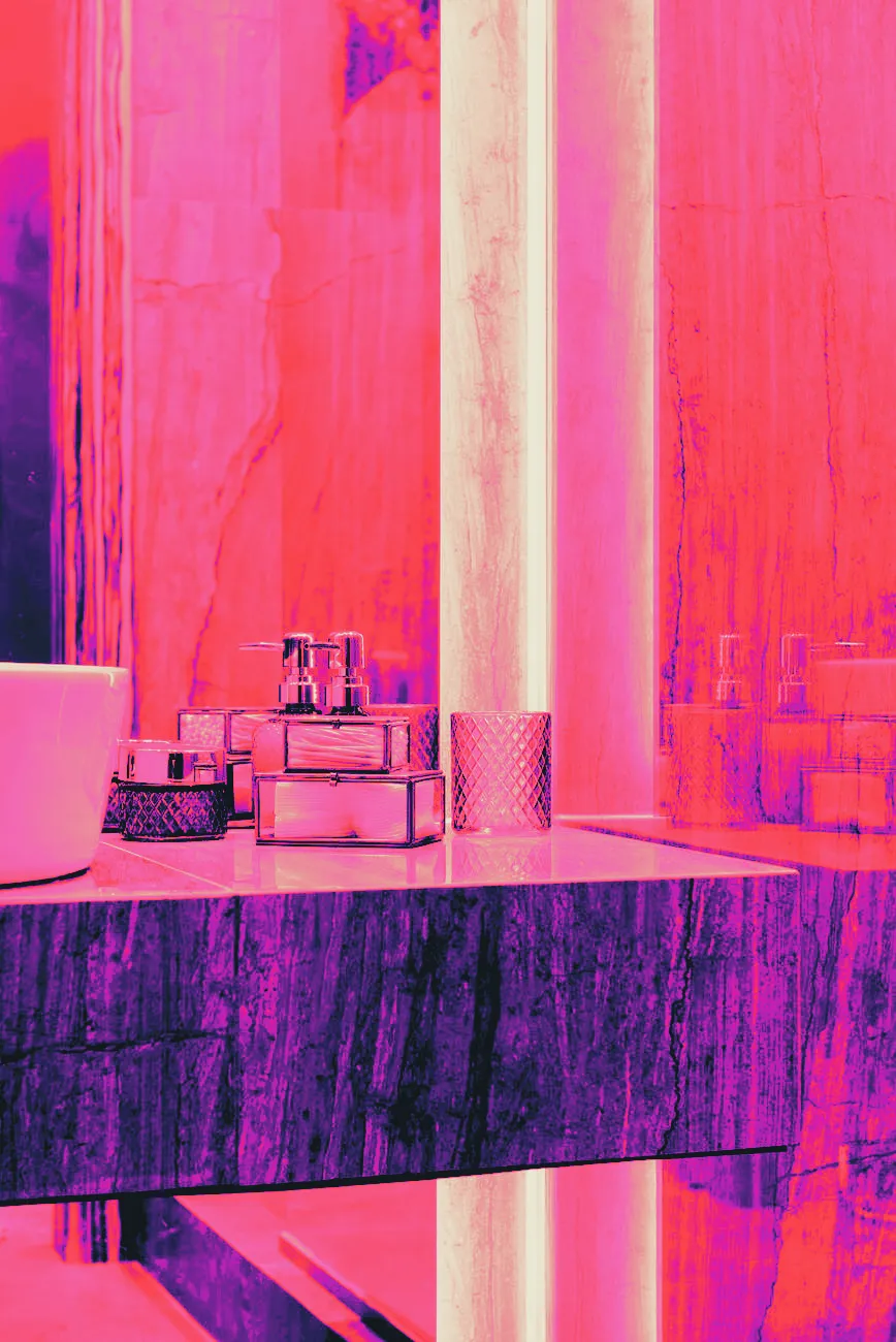 A small glass cup on a bathroom counter
